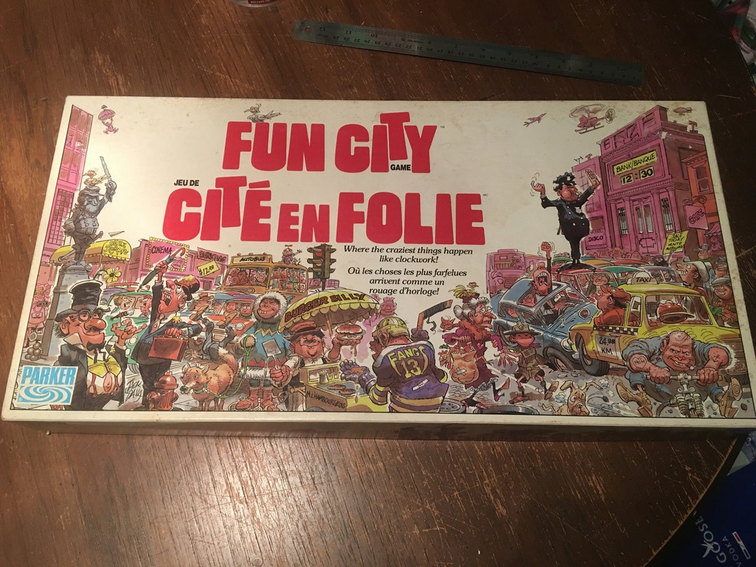 FUN CITY Board Game 1987 - Etsy