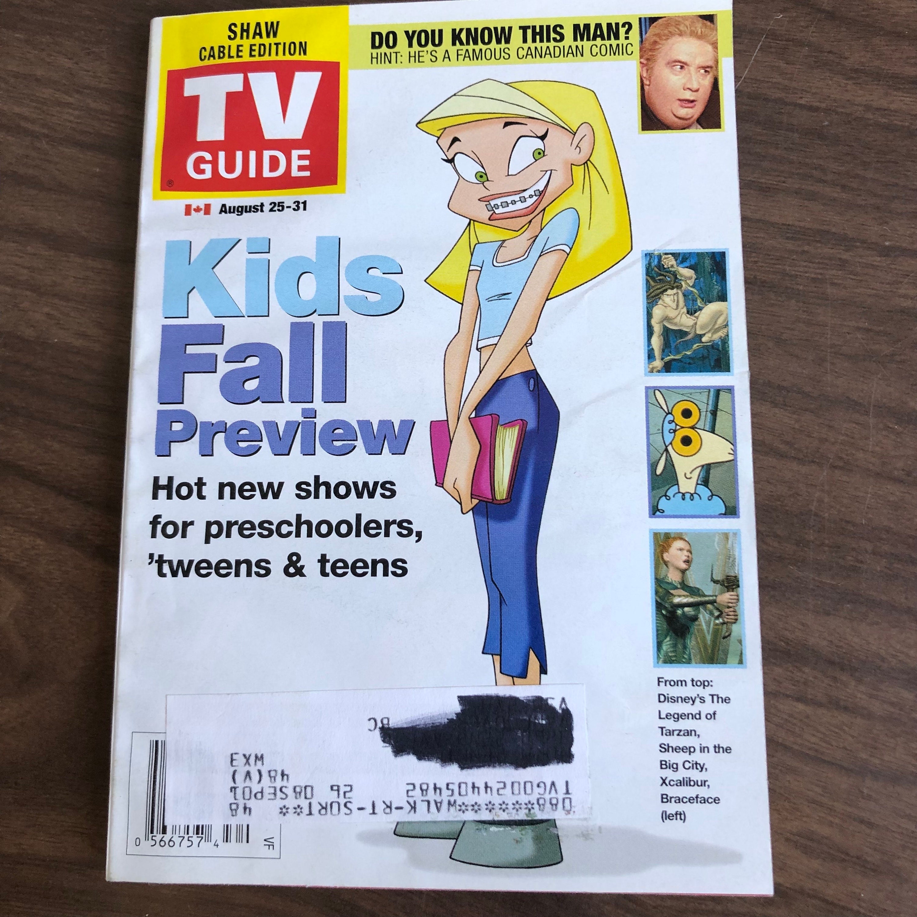 Vintage T.V. Guide August 25,2001 - Etsy