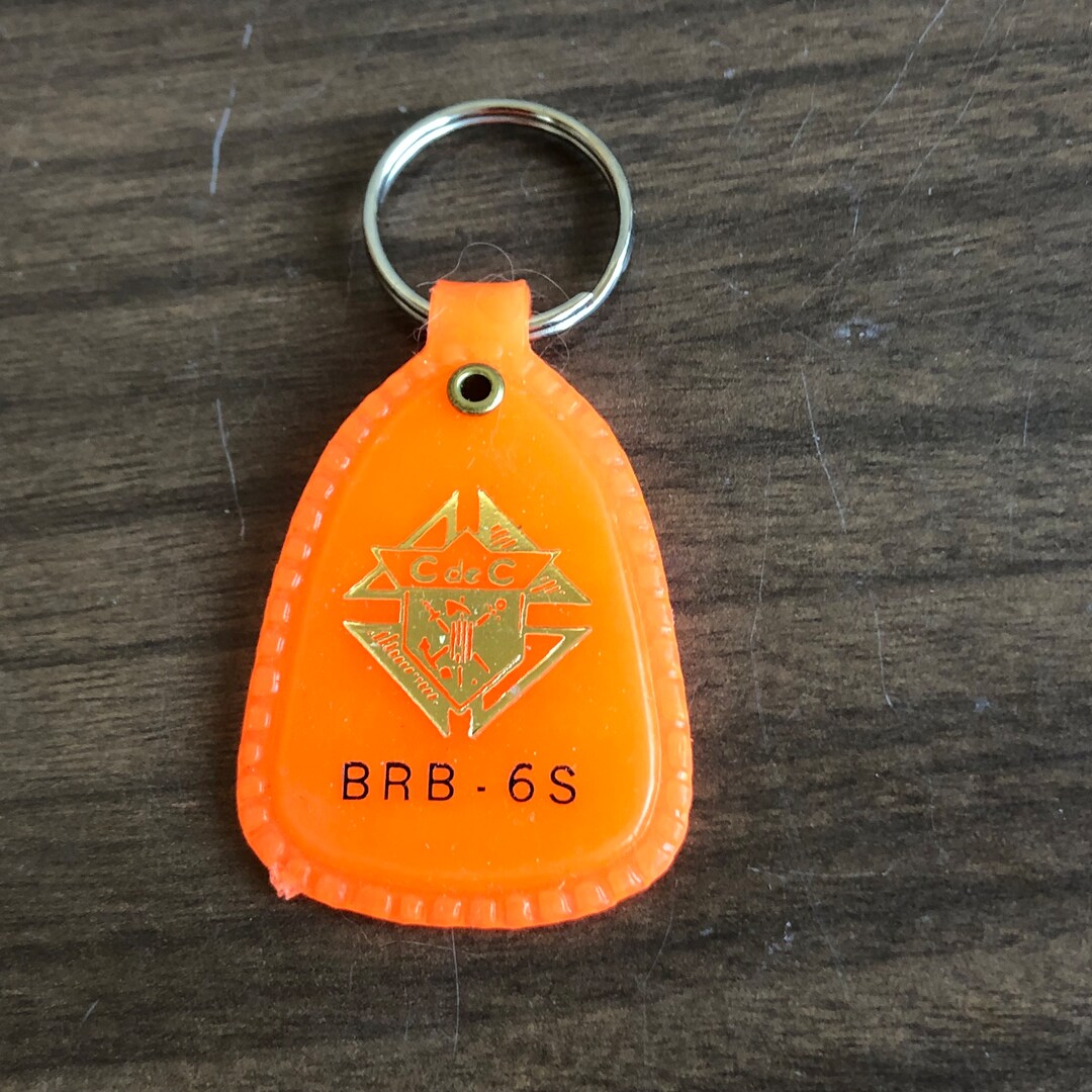 Vintage Trailer Hitches C De C Regina Orange Keychain Etsy