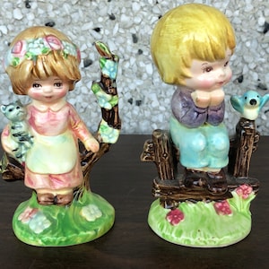 Vintage giftcraft boy and girl