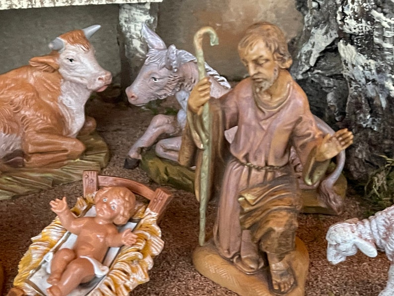 Vintage Fontanini Nativity Set Etsy