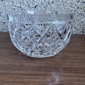 vintage crystal bowl