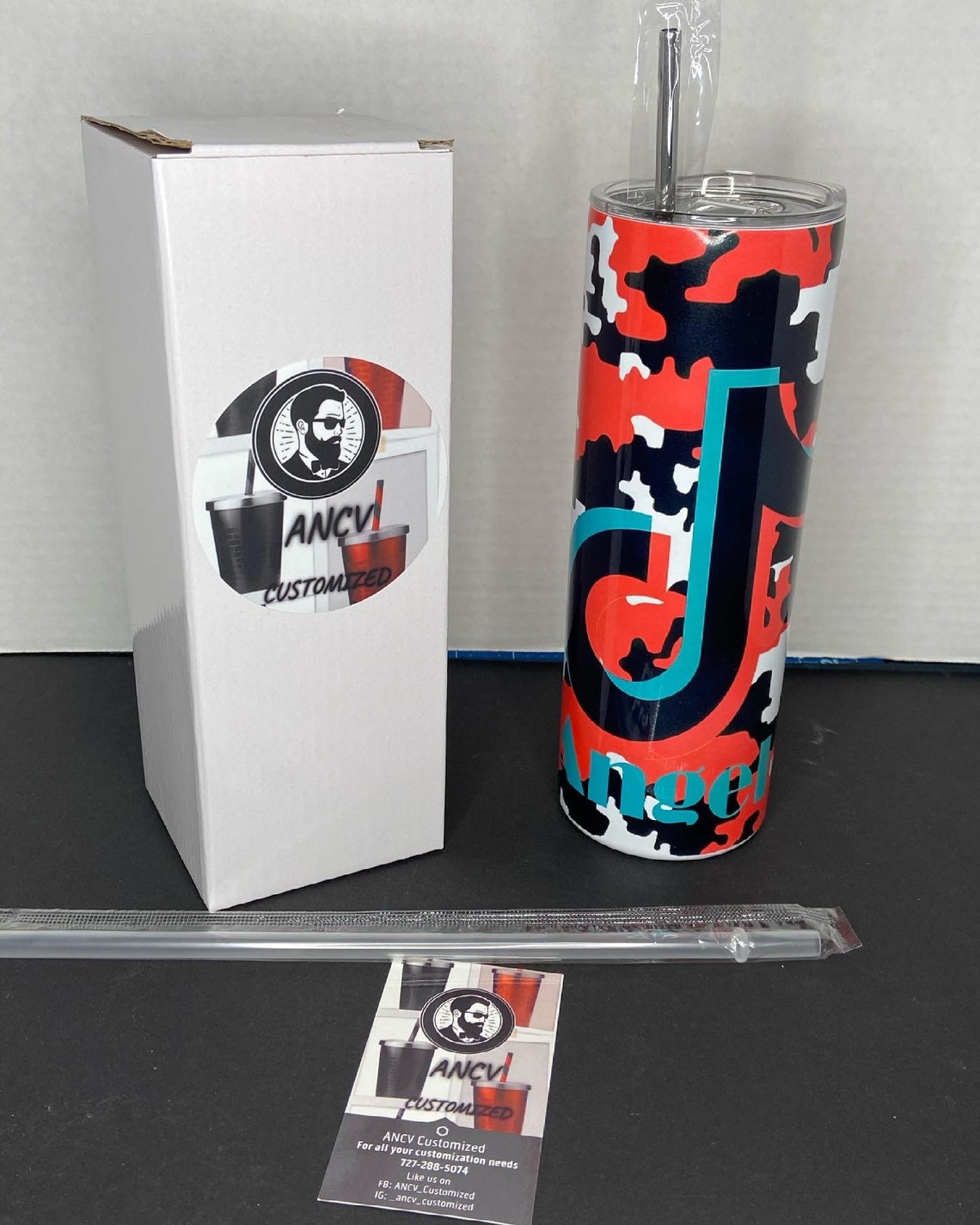 TikTok Camo Custom Tumbler Etsy