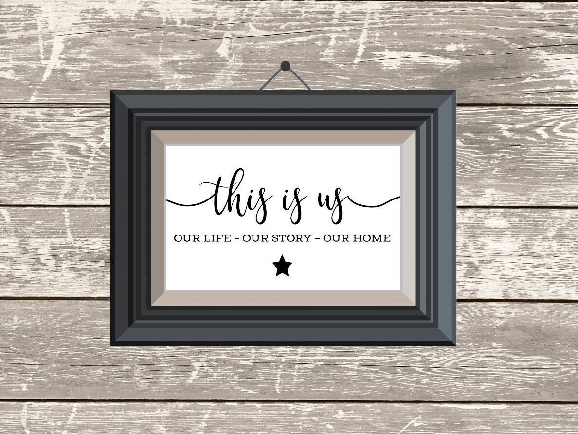 This Is Us Sign Printable Wall Art Etsy