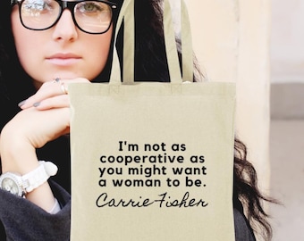 Torba z cytatem Carrie Fisher