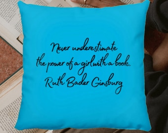 Ruth Bader Ginsburg Quote Throw Pillow