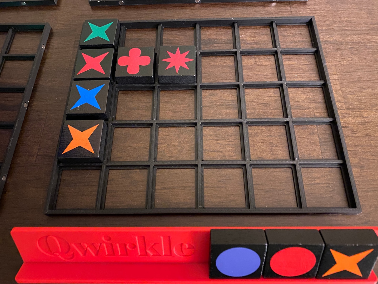 QWIRKLE 2 or 4 Tile Game Grids Tiles Remain in Etsy