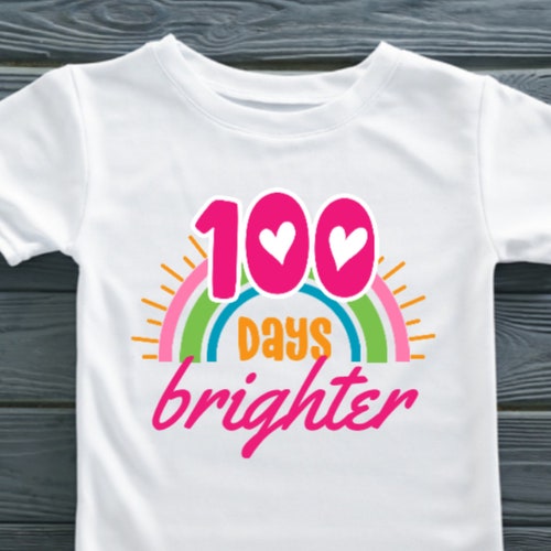 Girls 100th Day of School Shirt 100 Days Tshirt 100th Etsy