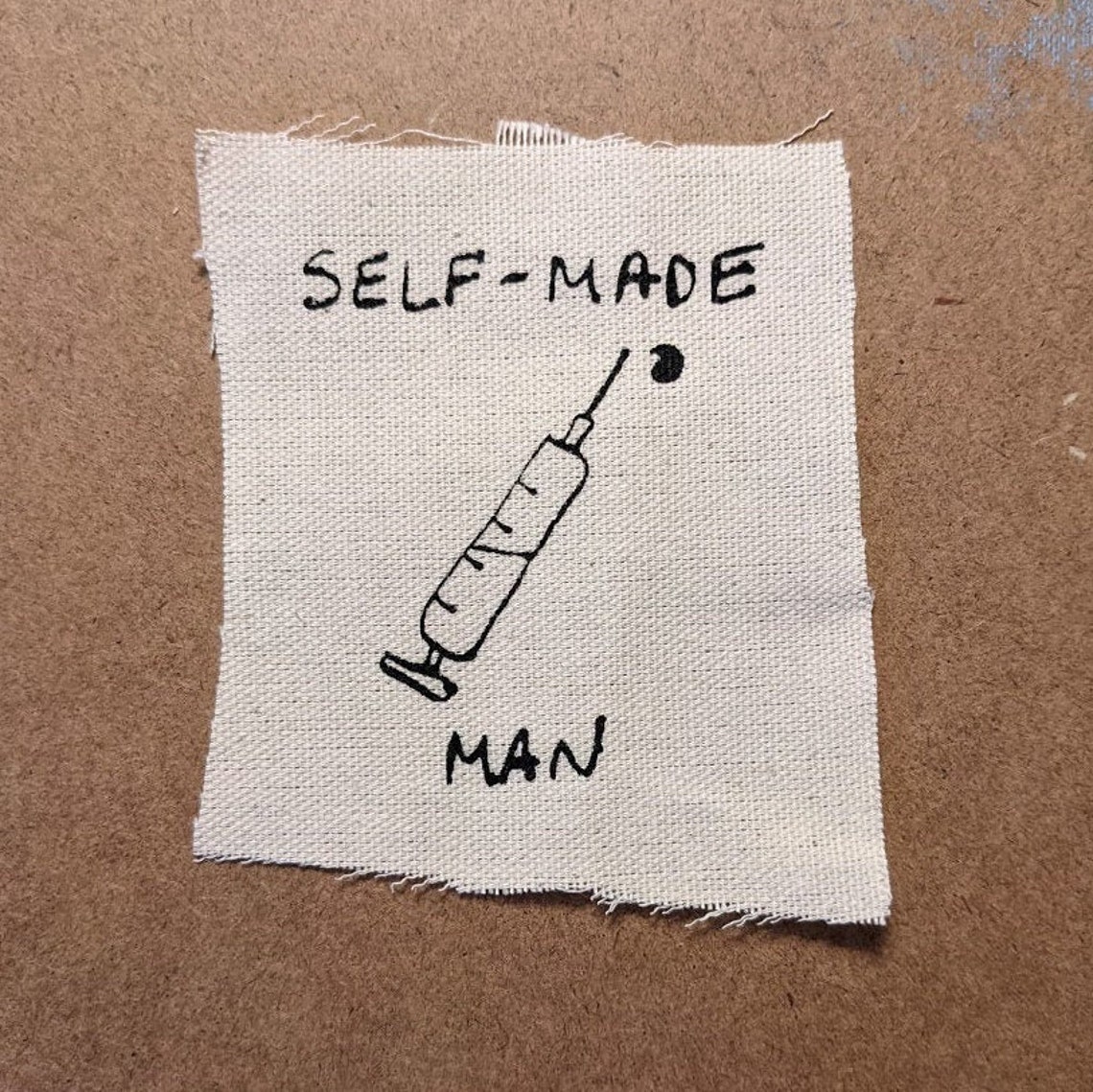 Selfmade Man Testosterone Canvas Patch Etsy
