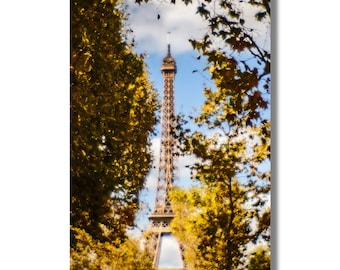 Eiffel Tower Photograph, Paris France, Europe travel, Fine art photography prints, Old-fashioned photograph, Vintage style print