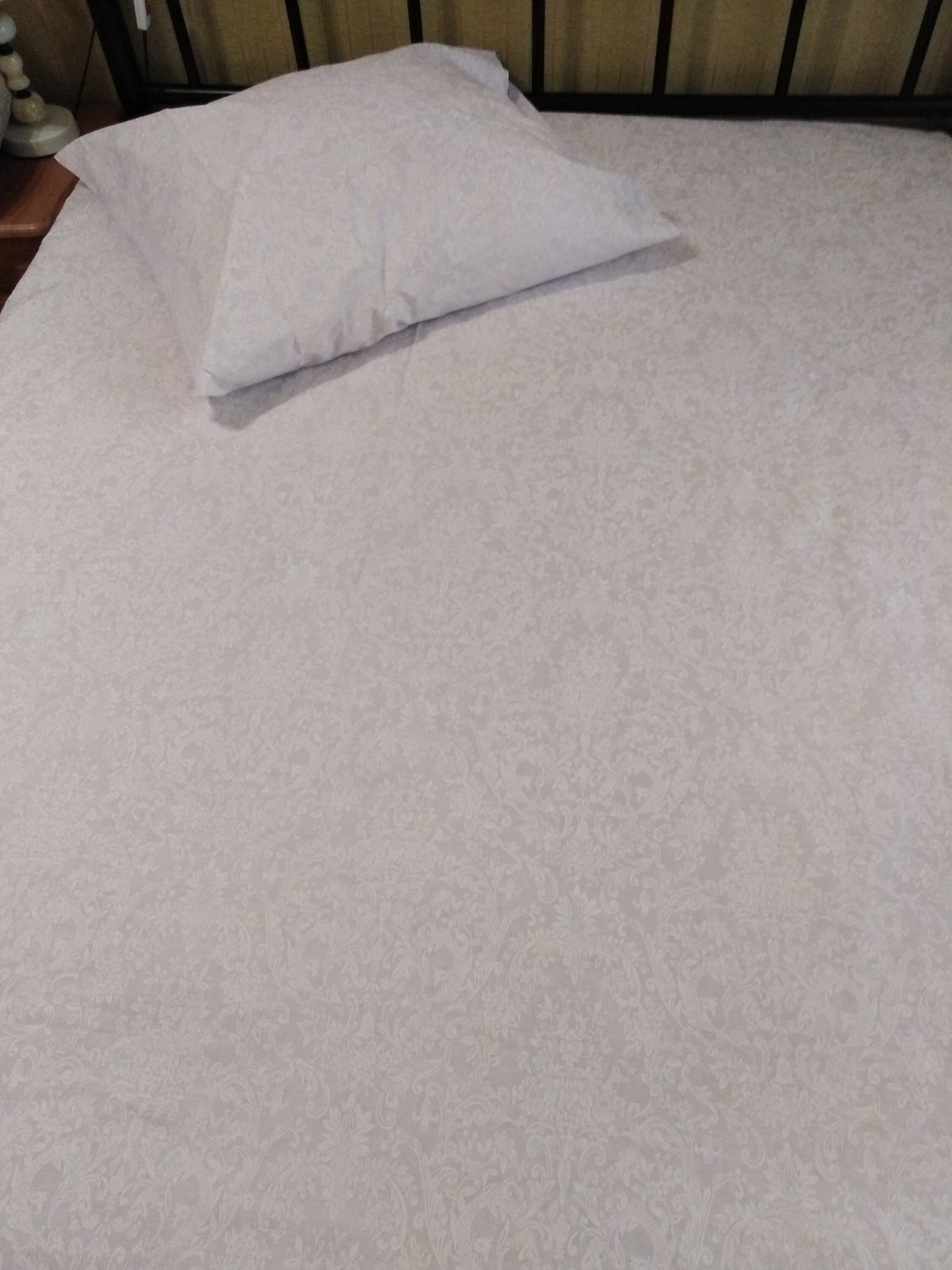 White Printed Bedding Set Includes Two Pillowcases Sheet Etsy