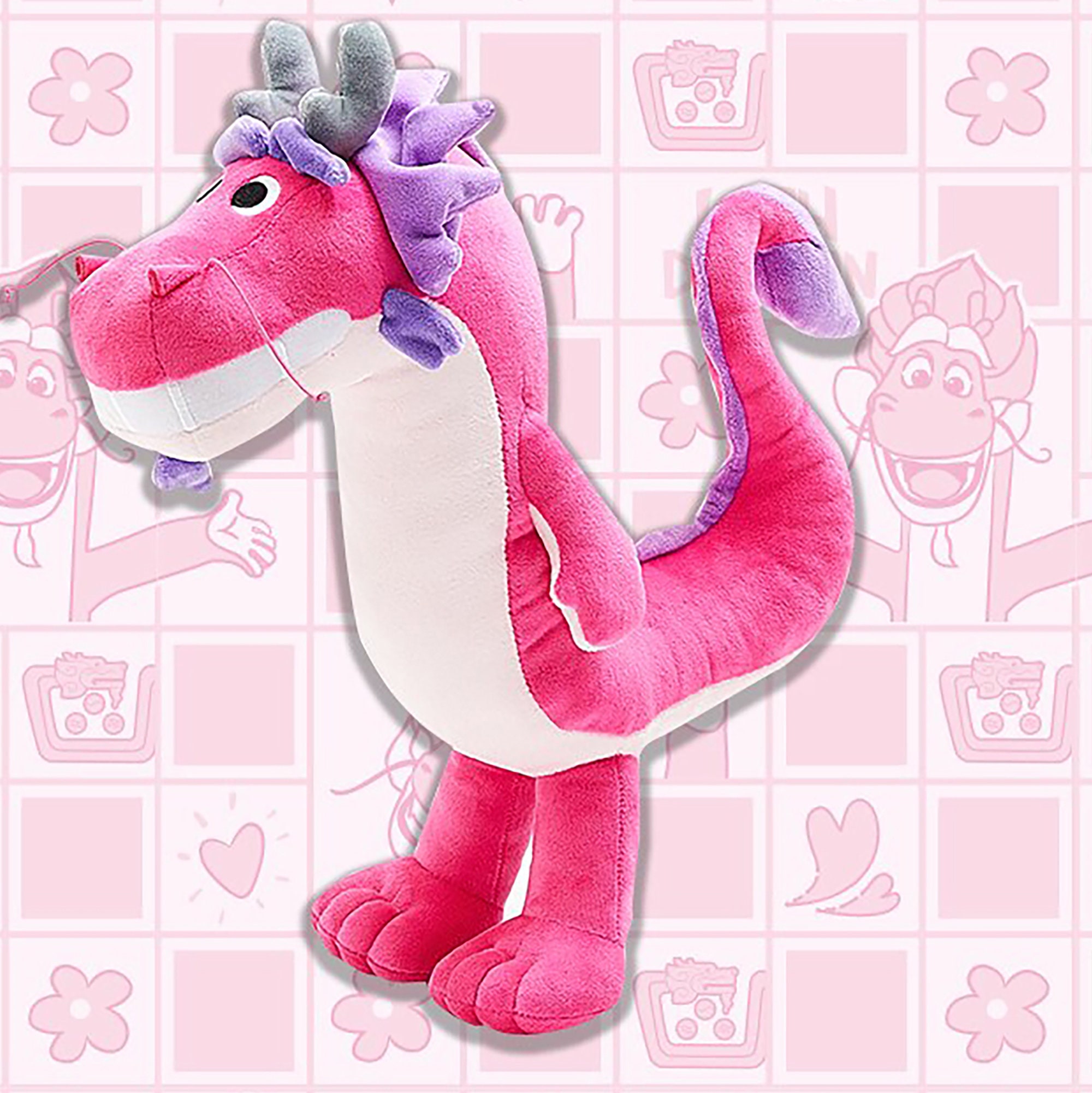 Pink Wish Dragon Plush Plushie Toy Etsy