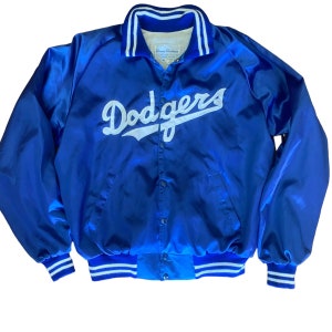 Dodgers サテンジャケット Danny Goodman Vintage RARE Danny Goodman MLB Los Angeles Dodgers Satin