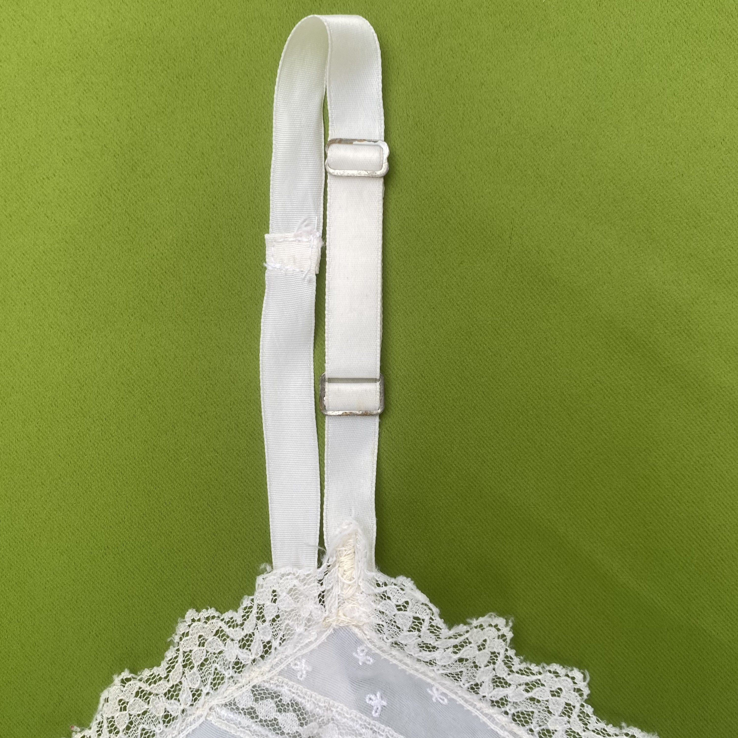 60s White Full Slip Dress Lingerie Nightgown Size 32 A Etsy