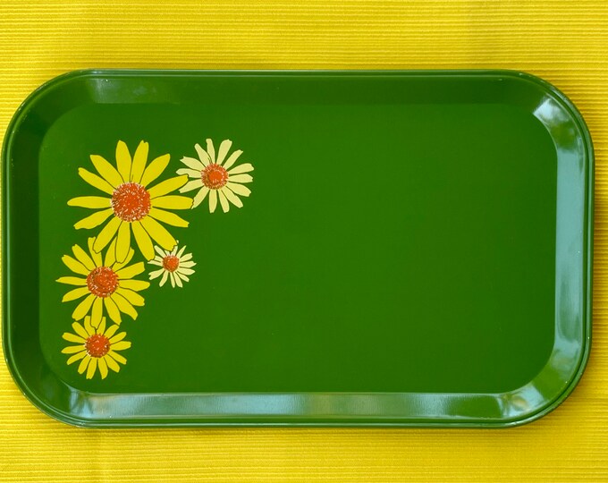 Vintage Metal Vanity Tray, Food Tray, Catch All, Plant Tray, Decorative