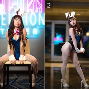 Overwatch Bunny D.Va Sexy Cosplay Photo Print - 8.5x11