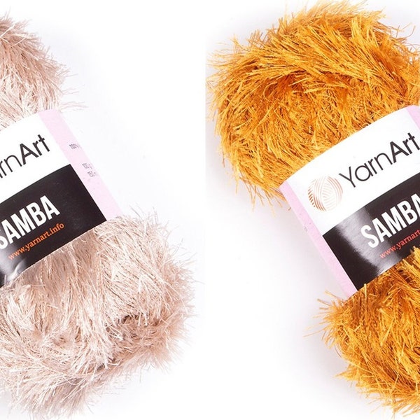 Yarnart Samba - Fantasy Yarn,Yumoş Yarn,Decoration Yarn,Fluffy Yarn,Eyelash Yarn,Novelty Yarn,Specialty Yarns,Unique Yarn,Furry Material