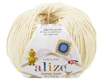 Alize Baby Cotton Blend Yarn: 50g Amigurumi, Toys & Apparel
