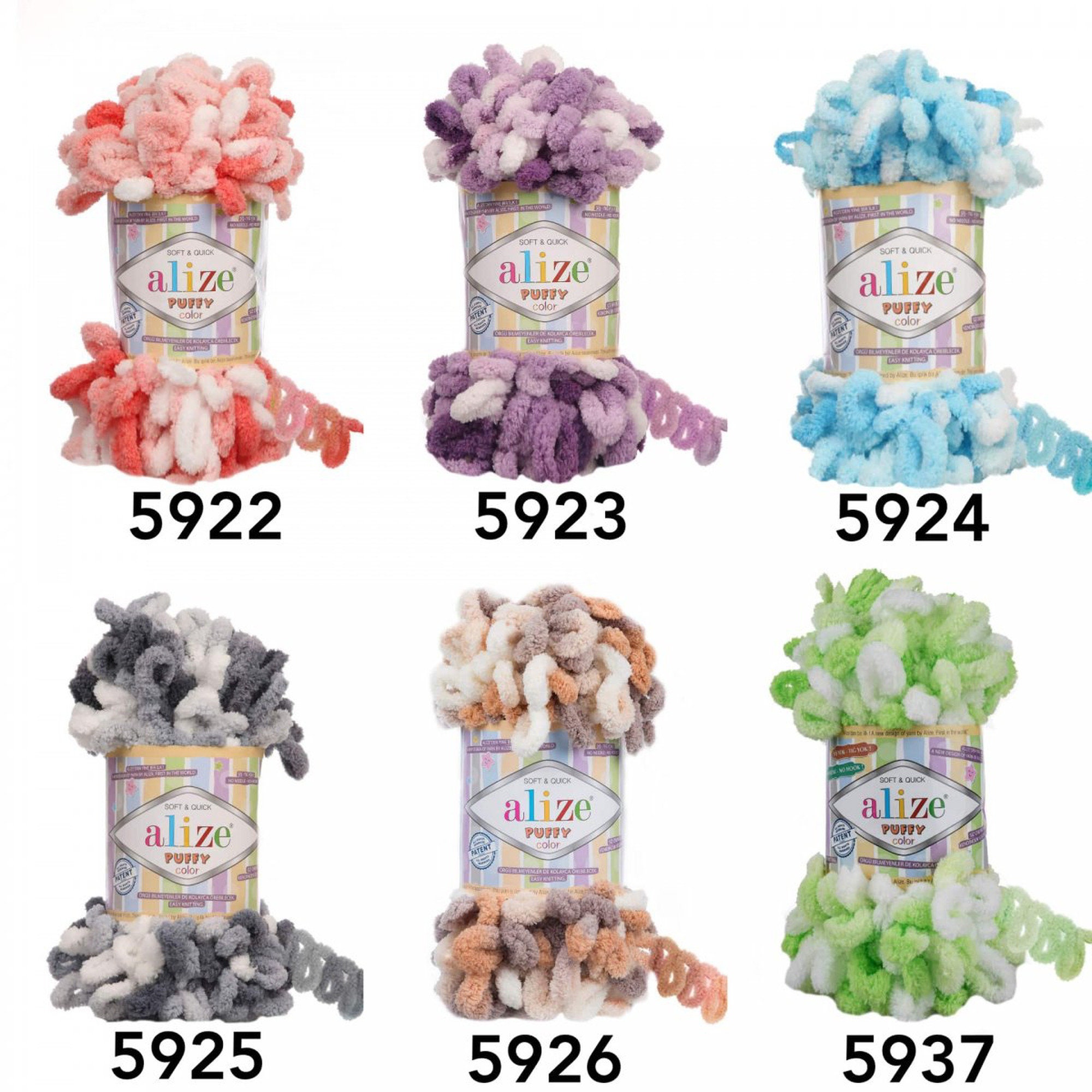 Alize Puffy Color Novelty baby yarn Loop yarn soft and warm Etsy