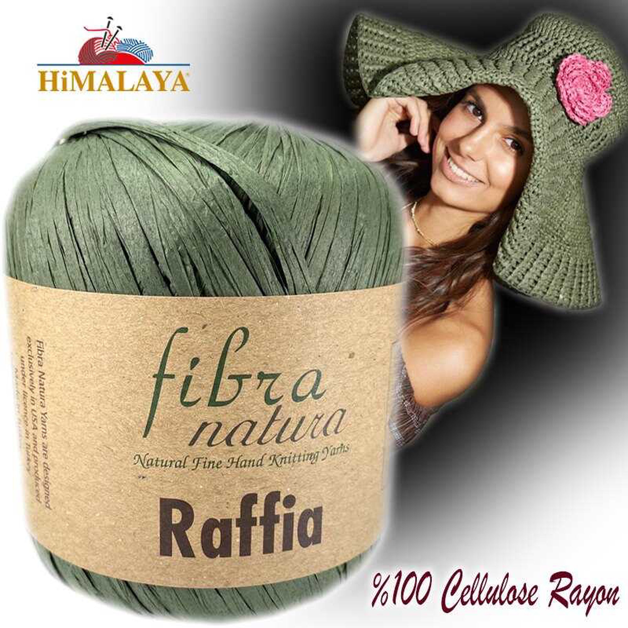 RAFFIA Thread- Rafia DECORATIVA 178 mts/100 gr NON TOXIC Polypropylene  material