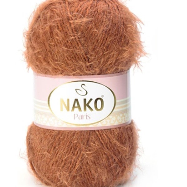 NAKO Paris, Fil à tricoter, Fil au crochet, Fil acrylique, Fil châle, Fil d'hiver, Fil de chapeau, Fil de cils, Écharpe, Pull, Cardigan, Béret