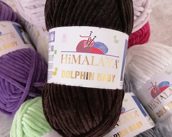 Himalaya Dolphin Baby,Velvet Yarn,Amigurumi Yarn,Knitting Yarn,Baby Blanket,crochet yarn,baby blanket yarn,Chenille Yarn,Winter yarn