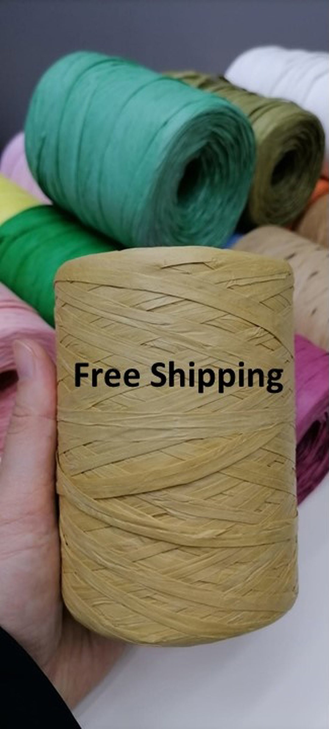 Natural Raffia Yarns,free Shipping,natural Soft Crochet Raffia Yarn