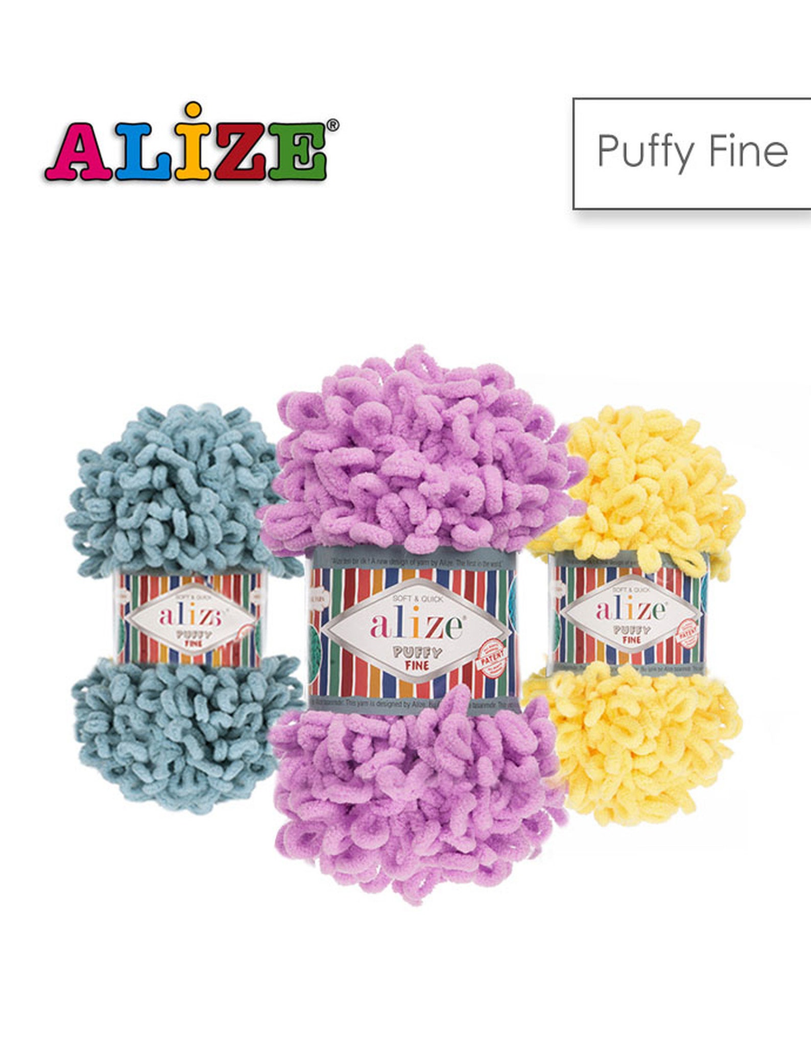 Alize Puffy Fine Yarn Loop Yarn Hypoallergenic Chunky Yarn Etsy
