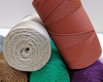 2,5-3 mm Polyester Makramee Garn: 200gr