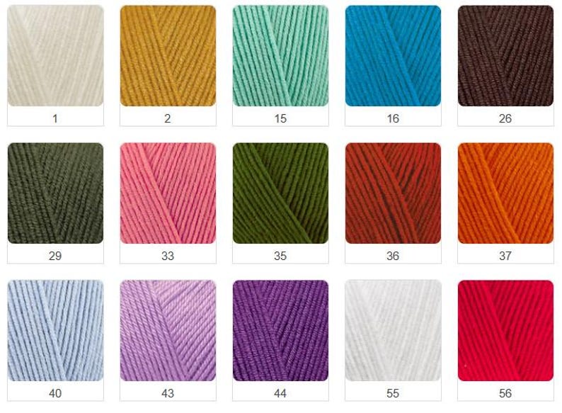 Alize Cotton Gold Garn, 55/45 Bomull/Akryl, 100g Nystan bild 2
