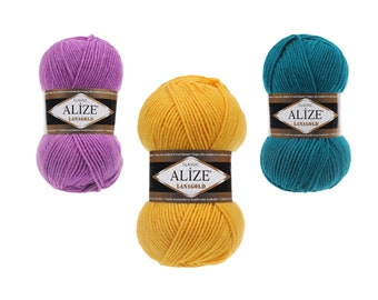 Alize Lana Gold Yarn: Wool Acrylic Blend for Knitting, Crochet