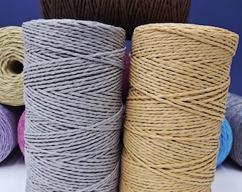 Hilo de Papel Natural: Rafia Ecológica Torcida 200 gramos/275 metros