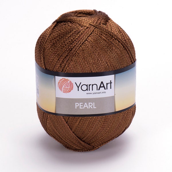 YarnArt Pearl Lace yarn,Shiny Knitting Yarn,Crochet Yarn,100% Viscose Yarn,Dress Yarn,Summer Yarn,Sparkly Yarn, Silky Yarn, 3.16 Oz, 295 Yds