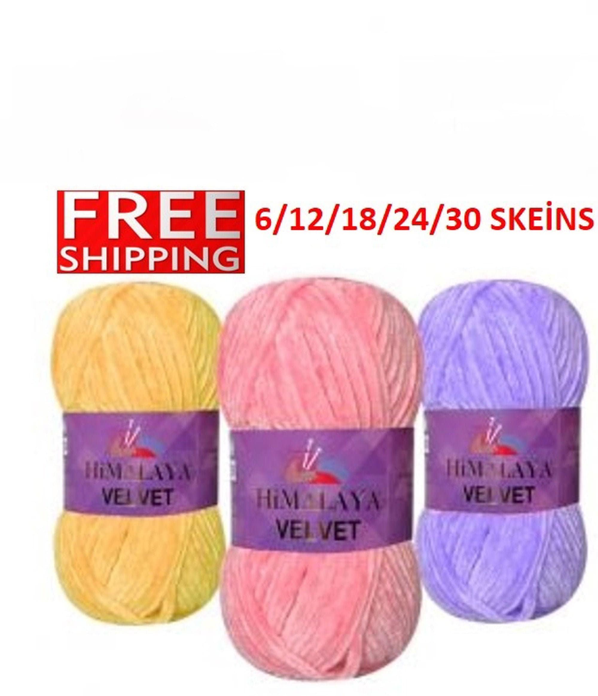 Himalayan Velvet Yarn FREE SHİPPİNG 6/12/18/24/30 Etsy UK
