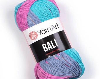 YarnArt Bali Cotton Knitting Crochet Yarn Wool 5 x 100g Balls 2111 