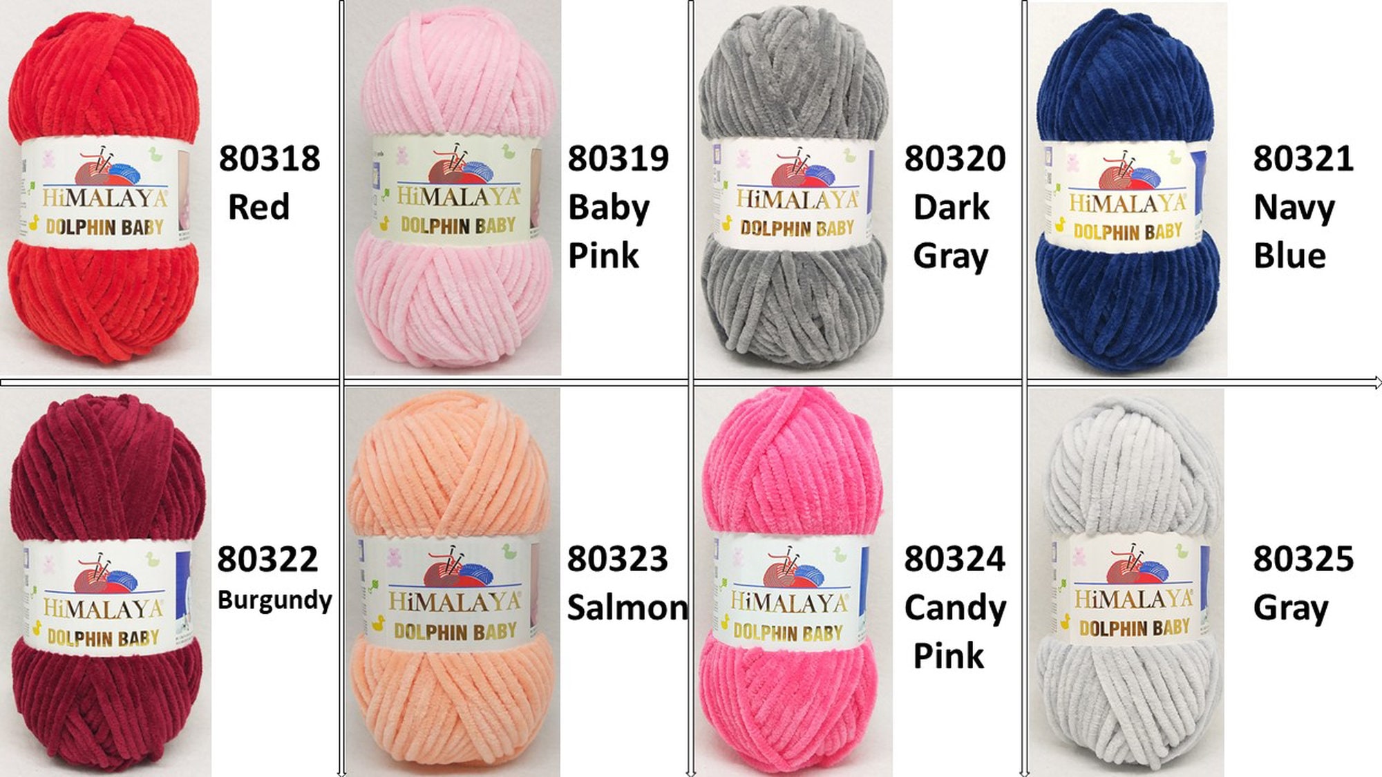 Himalaya Dolphin Baby Chenille Yarn, yellow 80368 in stock in NZ