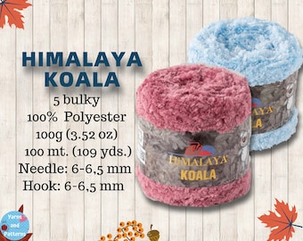 Himalaya Koala Bulky Yarn: 100% Micro Polyester, 109 Yards