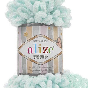 Alize Puffy Yarn: vingerbreien, babydeken, geruit garen