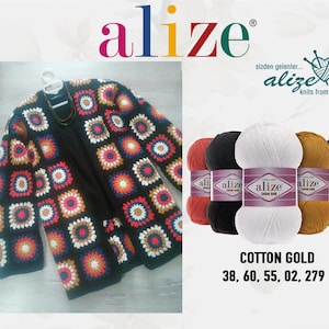 Alize Cotton Gold Garn, 55/45 Bomull/Akryl, 100g Nystan bild 9