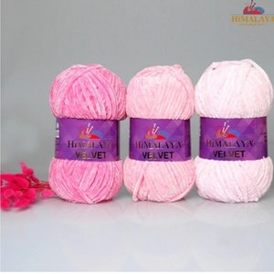 Himalaya velvet yarn,soft yarn for crochet and knitting velvet, wool knitting yarn 100gr