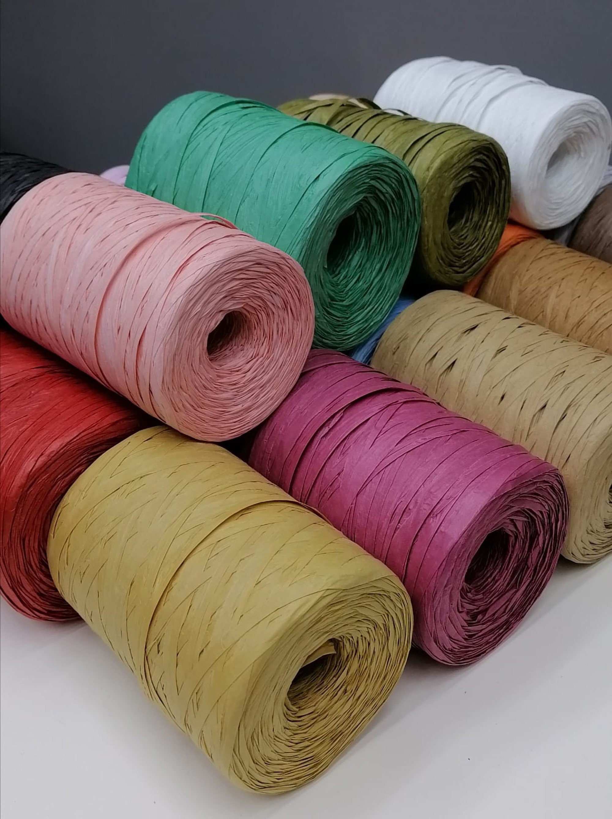 Natural Raffia yarns,natural Crochet raffia yarn,raffia bag yarns,175-200gr\300mt,1000ft,craft supplies,beach bag yarn