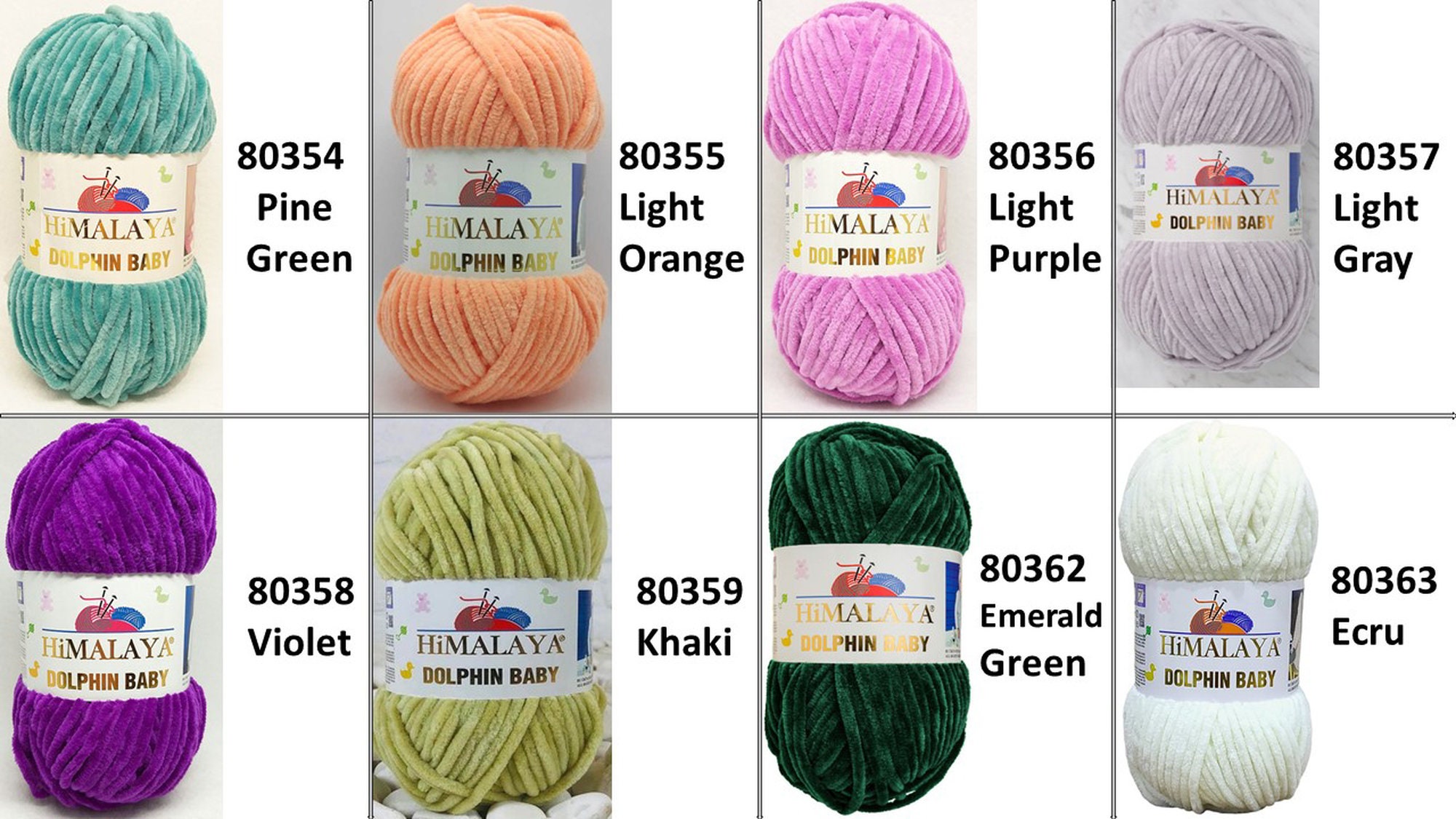 78534 Himalaya Dolphin Baby Velvet Yarn ,For Blankets,Scarves,Cardigans  100gr/120Meters/ 80361-Army Green, Polyester ,Material 100%  Polyester,Winter, (9 5) - Suzukyoto