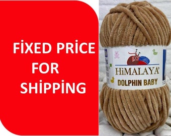 Himalaya Dolphin Baby Yarn: Plush Chenille Knitting, Crochet Blanket Yarn