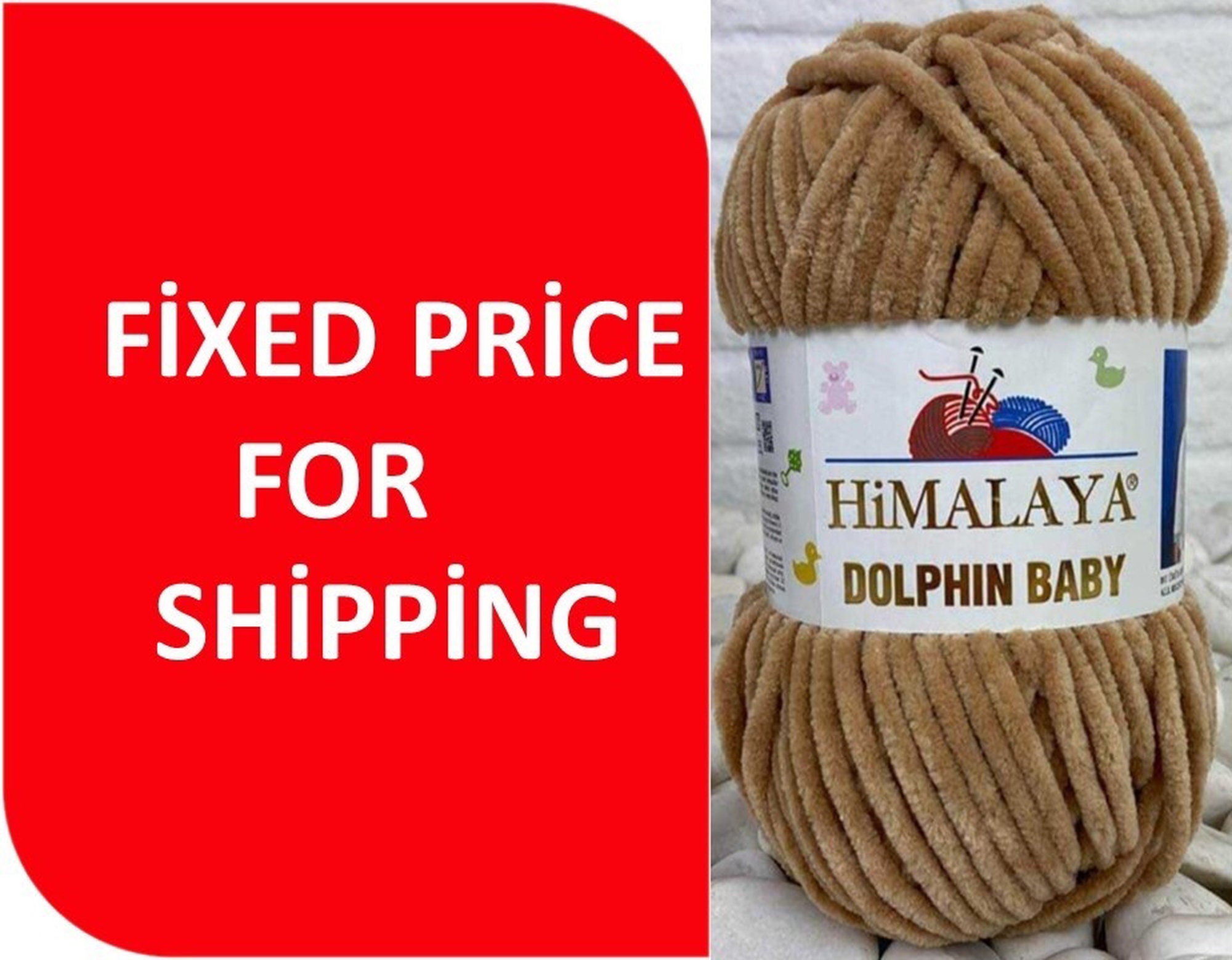 Himalaya Dolphin Baby Chenille Yarn, Green - 80307