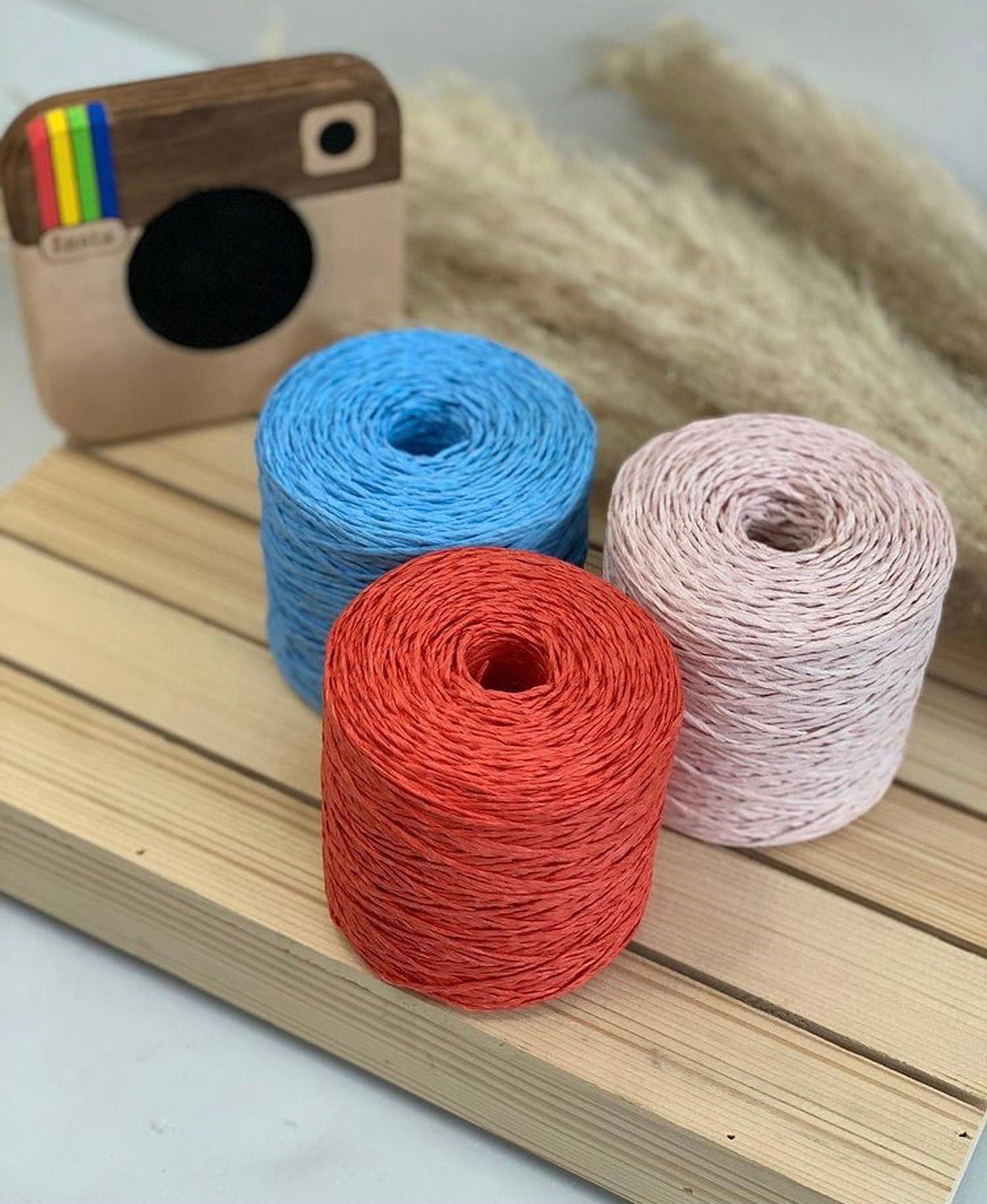 Paper yarns 250 gr 250 mt 8.11 oz 820 ft 2 ply home Etsy