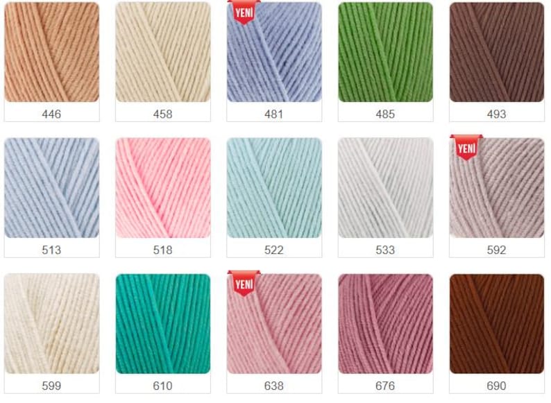 Alize Cotton Gold Garn, 55/45 Bomull/Akryl, 100g Nystan bild 5