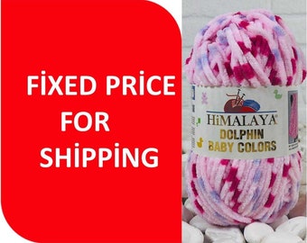 Himalaya Dolphin Baby Colors,Velvet Yarn: 100% Polyester, Knitting Crochet