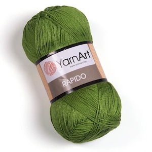 YarnArt Rapido Lace Yarn,Silky Yarn,100%Microfiber Yarn,Acrylic Yarn,Knitting Yarn, Summer Yarn, Accesory Yarn, 3.52 Oz, 382.76 Yds image 1