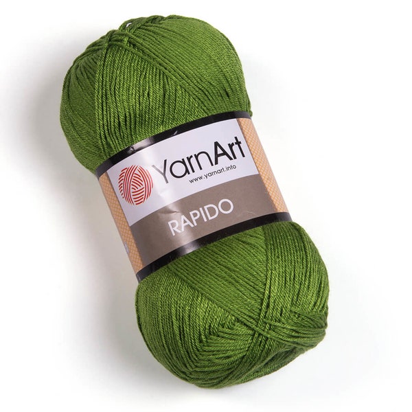 YarnArt Rapido - Lace Yarn,Silky Yarn,100%Microfiber Yarn,Acrylic Yarn,Knitting Yarn, Summer Yarn, Accesory Yarn, 3.52 Oz, 382.76 Yds