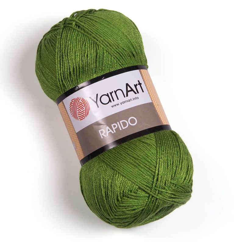 YarnArt Rapido Lace Yarn,Silky Yarn,100%Microfiber Yarn,Acrylic Yarn,Knitting Yarn, Summer Yarn, Accesory Yarn, 3.52 Oz, 382.76 Yds image 1